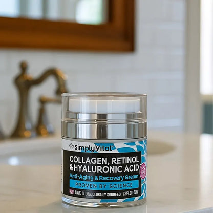 Simply Vital - Crema Hidratante de Colágeno, Retinol y Acido Hialurònico