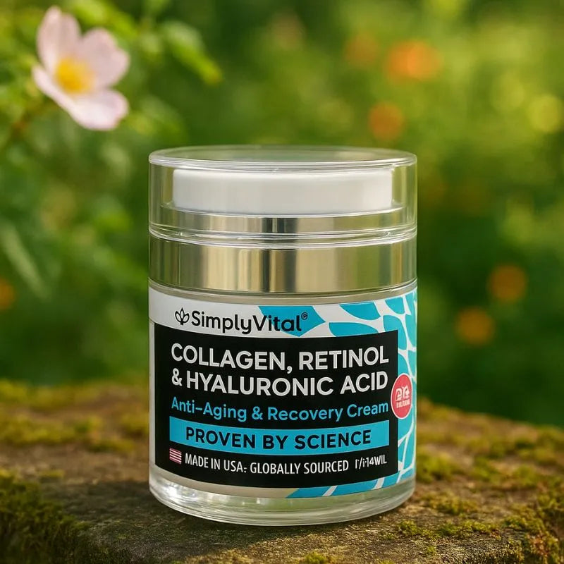 Simply Vital - Crema Hidratante de Colágeno, Retinol y Acido Hialurònico