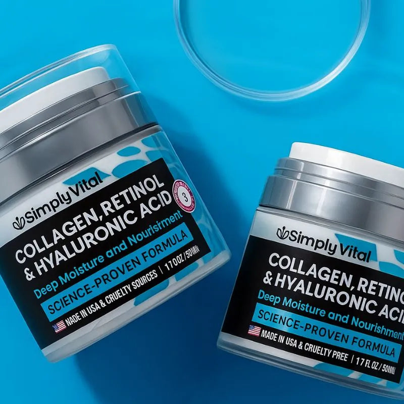 Simply Vital - Crema Hidratante de Colágeno, Retinol y Acido Hialurònico